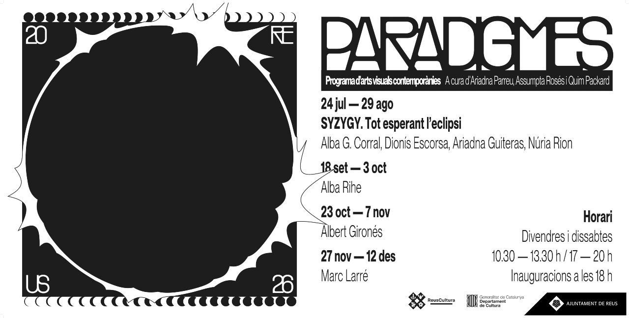 Paradigmes 2026, cicle d'arts visuals contemporànies a Cal Massó