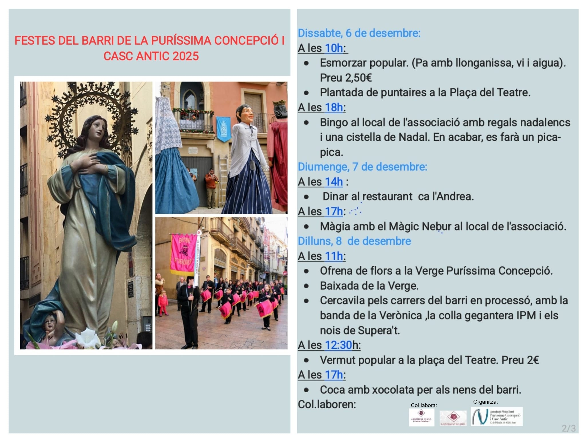 Festes del Barri Puríssima Concepció