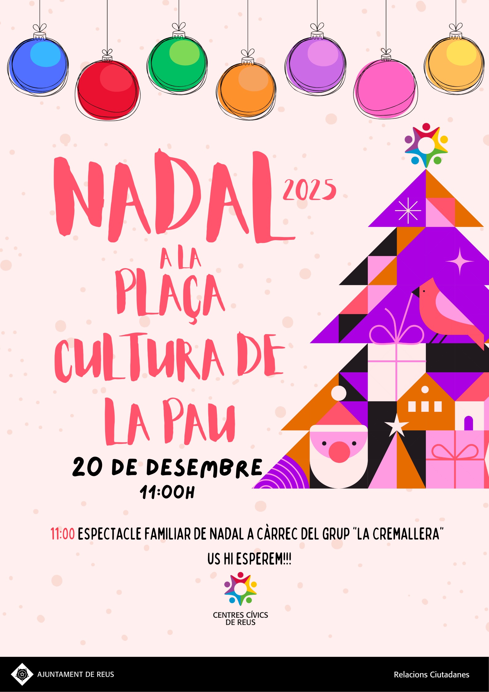 Nadal a la plaça Cultura de la Pau