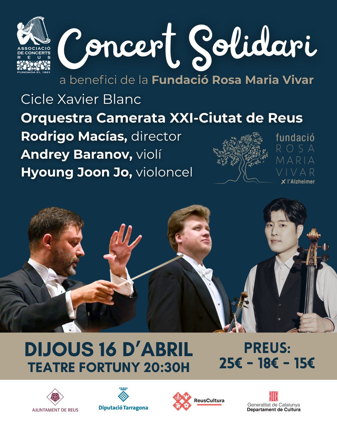 Concert solidari a benefici de la Fundació Rosa Maria Vivar