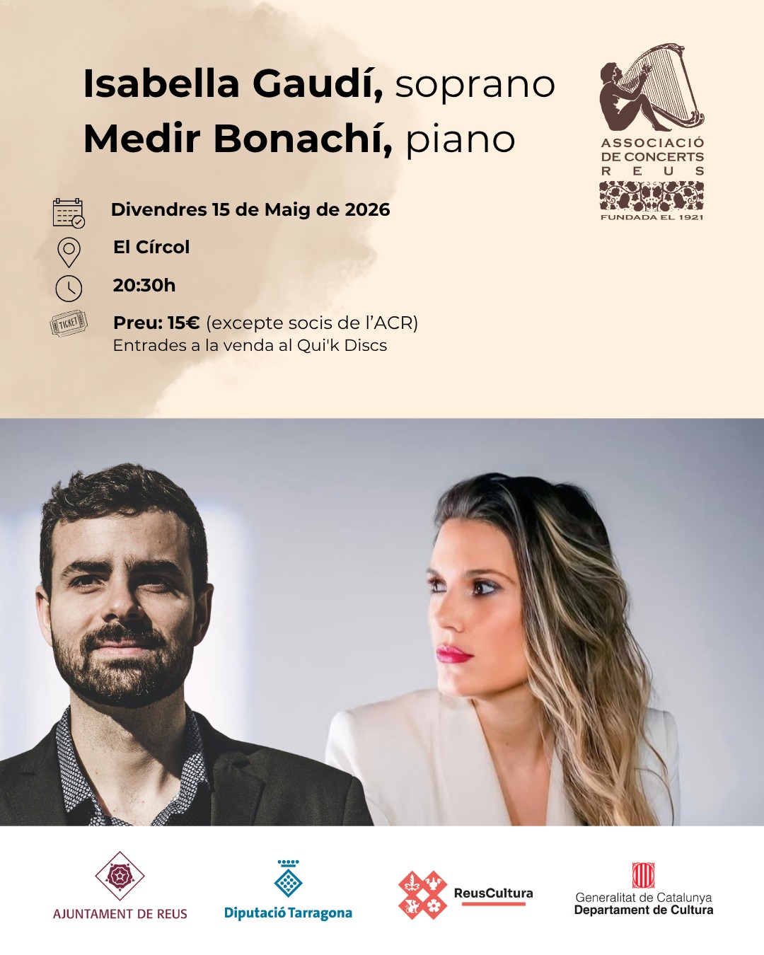 Isabella Gaudí, soprano i Medir Bonachí, piano