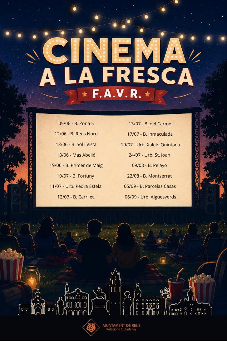 Cinema a la fresca al Barri Reus Nord