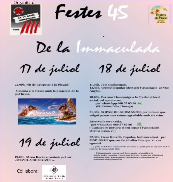 Festes del Barri de la Immaculada