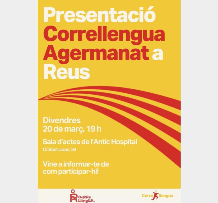 Presentació Correllengua Agermanat a Reus