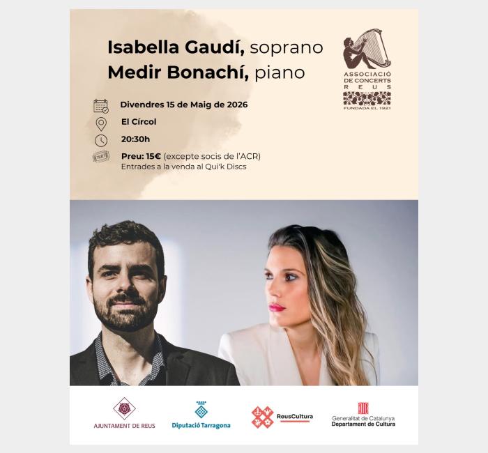 Isabella Gaudí, soprano i Medir Bonachí, piano