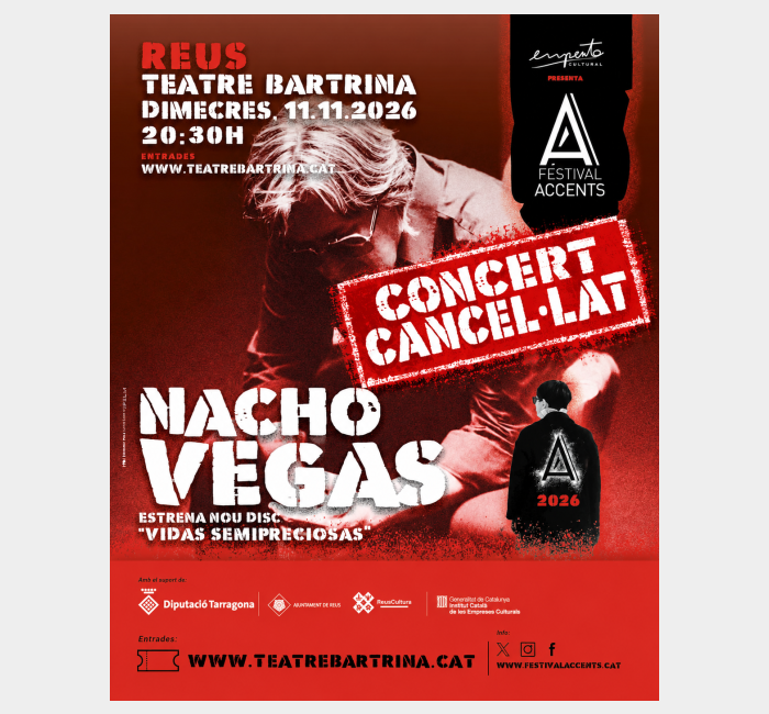 CONCERT CANCEL·LAT Nacho Vegas 