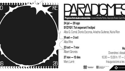 Cartell cicle Paradigmes 2026 a Cal Massó