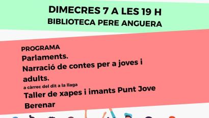 Cartell inauguració Punt Jove a la Pere Anguera